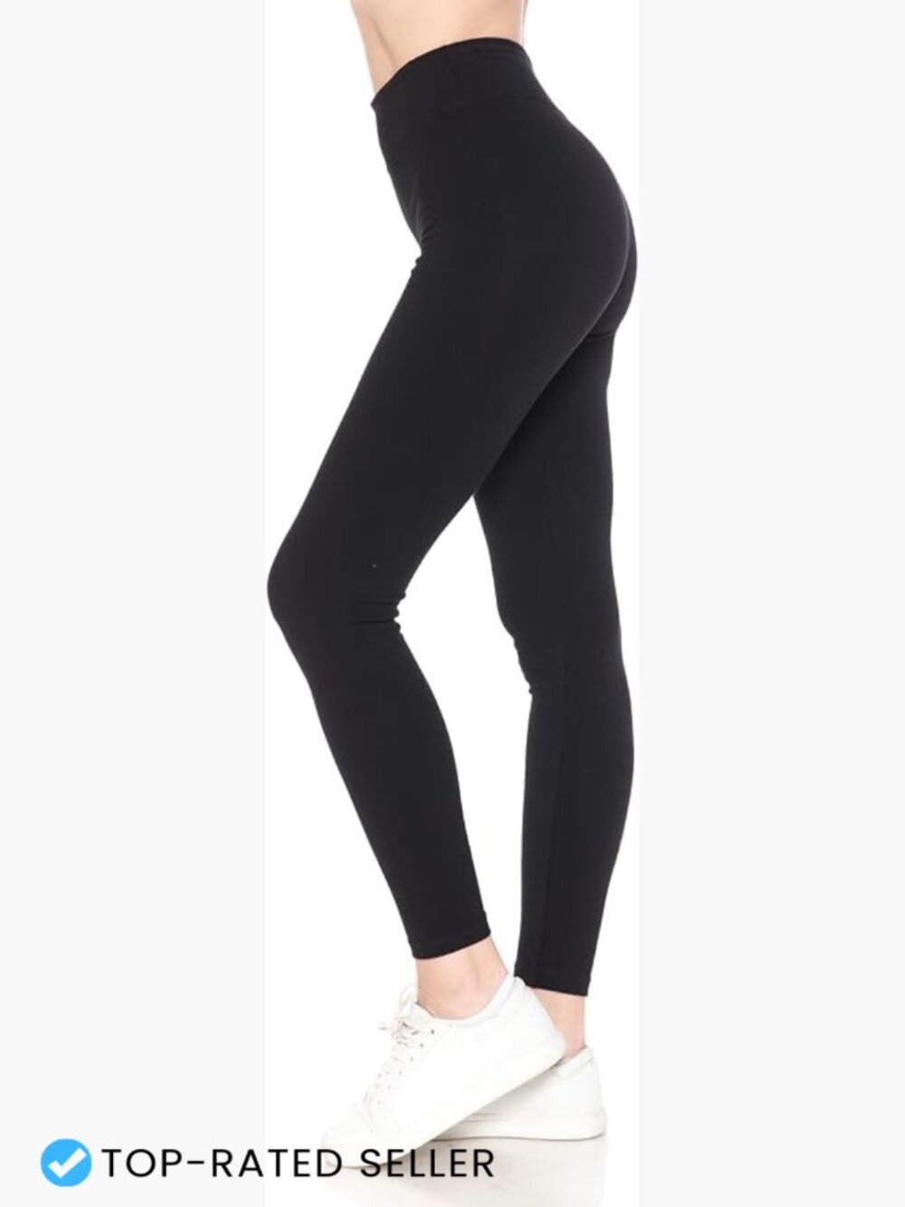 High Waisted Cotton Leggings Soft Breathable Yoga Full Length Plus Size